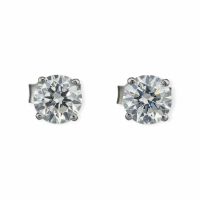 Diamant-Ohrringe 14k Weissgold 1.40ct